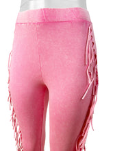 Load image into Gallery viewer, Fringed tight fitting micro flared pants AY3587
