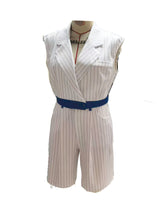 Load image into Gallery viewer, Spliced sleeveless vest and shorts two-piece set
