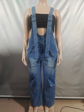 Load image into Gallery viewer, Casual Zipper Washed Jumpsuit AY3655
