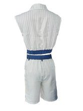 Load image into Gallery viewer, Spliced sleeveless vest and shorts two-piece set
