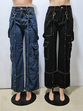 Load image into Gallery viewer, Fashion button denim pants AY3599
