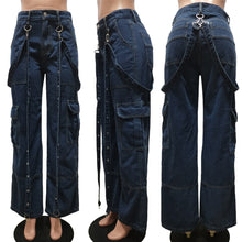 Load image into Gallery viewer, Fashion button denim pants AY3599
