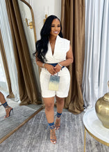 Load image into Gallery viewer, Spliced sleeveless vest and shorts two-piece set
