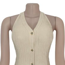 Load image into Gallery viewer, Casual halterneck top and trousers two-piece set
