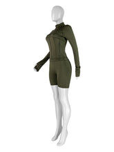 Load image into Gallery viewer, Sexy tight long-sleeved shorts two-piece suit
