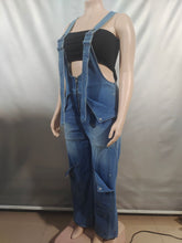 Load image into Gallery viewer, Casual Zipper Washed Jumpsuit AY3655
