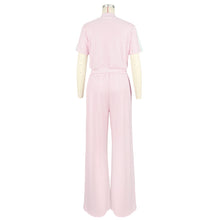 Load image into Gallery viewer, Loose pocket wide-leg pants suit AY3666
