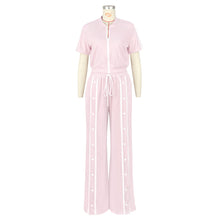 Load image into Gallery viewer, Loose pocket wide-leg pants suit AY3666

