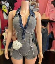 Load image into Gallery viewer, Hot selling washed stretch jumpsuit
