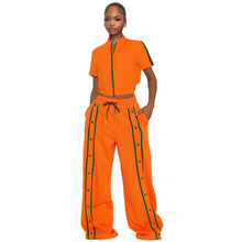 Load image into Gallery viewer, Loose pocket wide-leg pants suit AY3666
