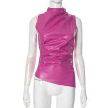 Load image into Gallery viewer, Fashion personalized slanted sleeveless top AY3627
