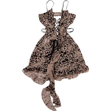 Load image into Gallery viewer, Printed low-cut hollow-out bodysuit
