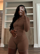 Load image into Gallery viewer, Sexy tight long-sleeved shorts two-piece suit
