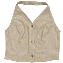 Load image into Gallery viewer, Casual halterneck top and trousers two-piece set
