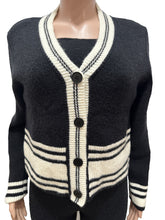 Load image into Gallery viewer, Fashion Knitted Cardigan Stripe Splicing Casual Set (3-Piece Set) AY3602
