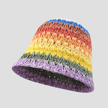 Load image into Gallery viewer, fashion rainbow fisherman hat bucket hat AE4129
