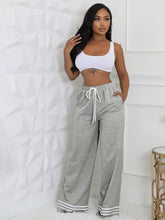 Load image into Gallery viewer, Striped contrasting wide leg pants AY3586
