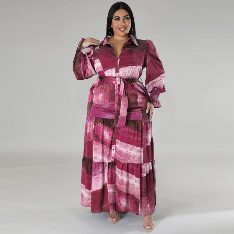 Fashion shirt long dress AY3105