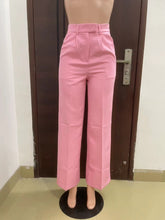 Load image into Gallery viewer, Fashionable high waisted straight leg wide leg pants AY3595
