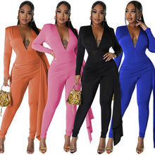 Load image into Gallery viewer, Hot selling sexy deep V-neck jumpsuit AY3579
