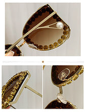 Load image into Gallery viewer, Diamond-encrusted fashion large frame sunglasses AE4148
