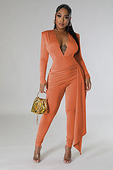 Hot selling sexy deep V-neck jumpsuit AY3579