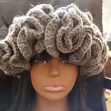 Load image into Gallery viewer, Adult lace beanie hat fashion and versatile ruffle pullover hat AE4147
