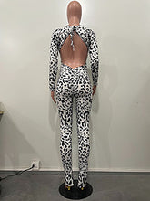 Load image into Gallery viewer, Sexy backless leopard print jumpsuit AY3344
