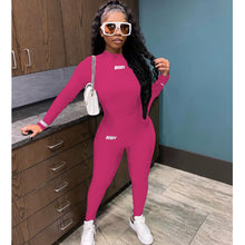 Load image into Gallery viewer, Casual letter printing multicolor sports suit(AY1220)
