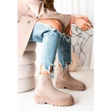 Load image into Gallery viewer, Thick soled knitted boots HPSD238
