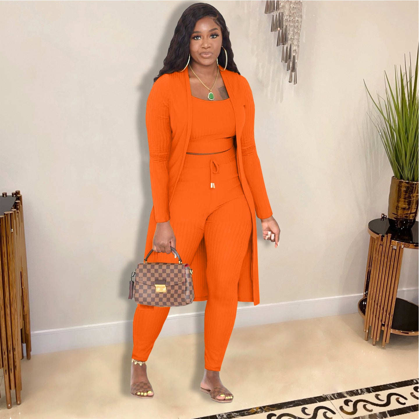 Pit Strip Solid Color Three Piece Set（AY2336）