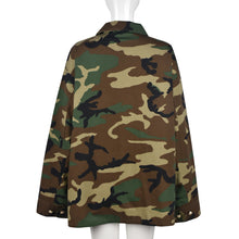 Load image into Gallery viewer, Camouflage Long Sleeve Lapel Jacket（AY2332）
