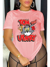 Load image into Gallery viewer, Cartoon printing loose T-shirt AY2680
