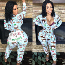 Load image into Gallery viewer, Hot Christmas fun print jumpsuit AY1337
