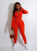 Load image into Gallery viewer, Solid Color Double Zipper Long Sleeve Suit（AY2382）
