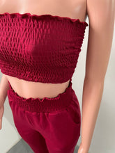Load image into Gallery viewer, Pleated tube top leisure suit AY1114
