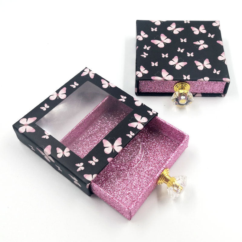 Hot sale butterfly printing false eyelashes packaging box