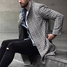 Load image into Gallery viewer, Hot selling men&#39;s plaid woolen coat(A11309)
