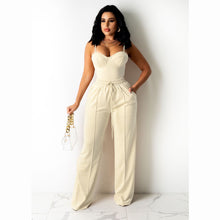 Load image into Gallery viewer, Fashion Camisole Drawstring Wide Leg Suit（AY1720）
