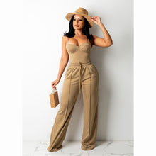 Load image into Gallery viewer, Fashion Camisole Drawstring Wide Leg Suit（AY1720）

