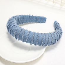 Load image into Gallery viewer, Hot selling denim winding headband
