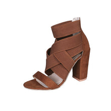 Load image into Gallery viewer, Hot selling cross strap high heel sandals
