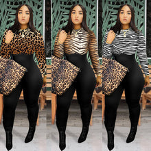 Load image into Gallery viewer, Fashion leopard print casual jumpsuit（AY1228）
