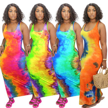 Load image into Gallery viewer, Summer  Printed Sleeveless Dress AY1053
