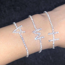 Load image into Gallery viewer, Hot selling rhinestone letter bracelet
