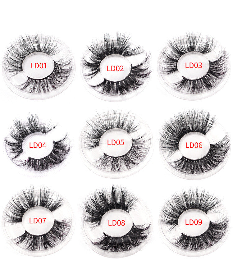 bushy 25mm mink false eyelashes