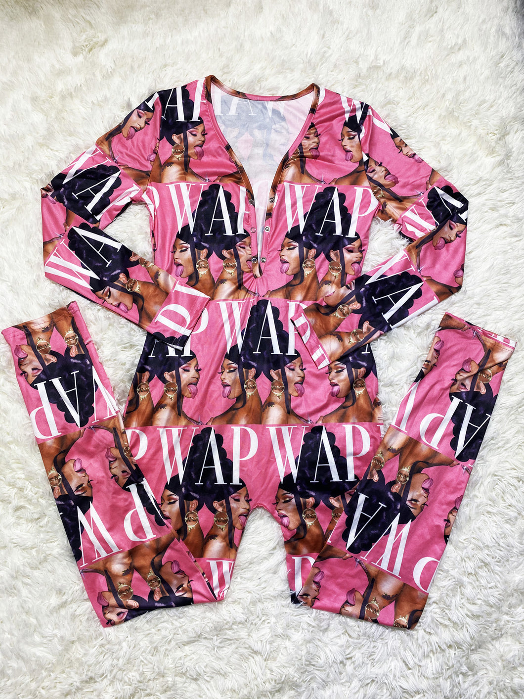 Sexy printed jumpsuit (AY1328)
