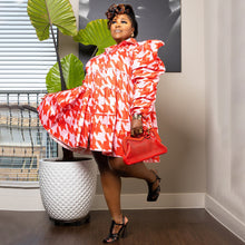 Load image into Gallery viewer, Fashion printed ruffle dress AY2639
