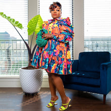 Load image into Gallery viewer, Fashion printed ruffle dress AY2639
