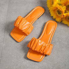 Load image into Gallery viewer, Flat-bottomed square-headed sandals HPSD257
